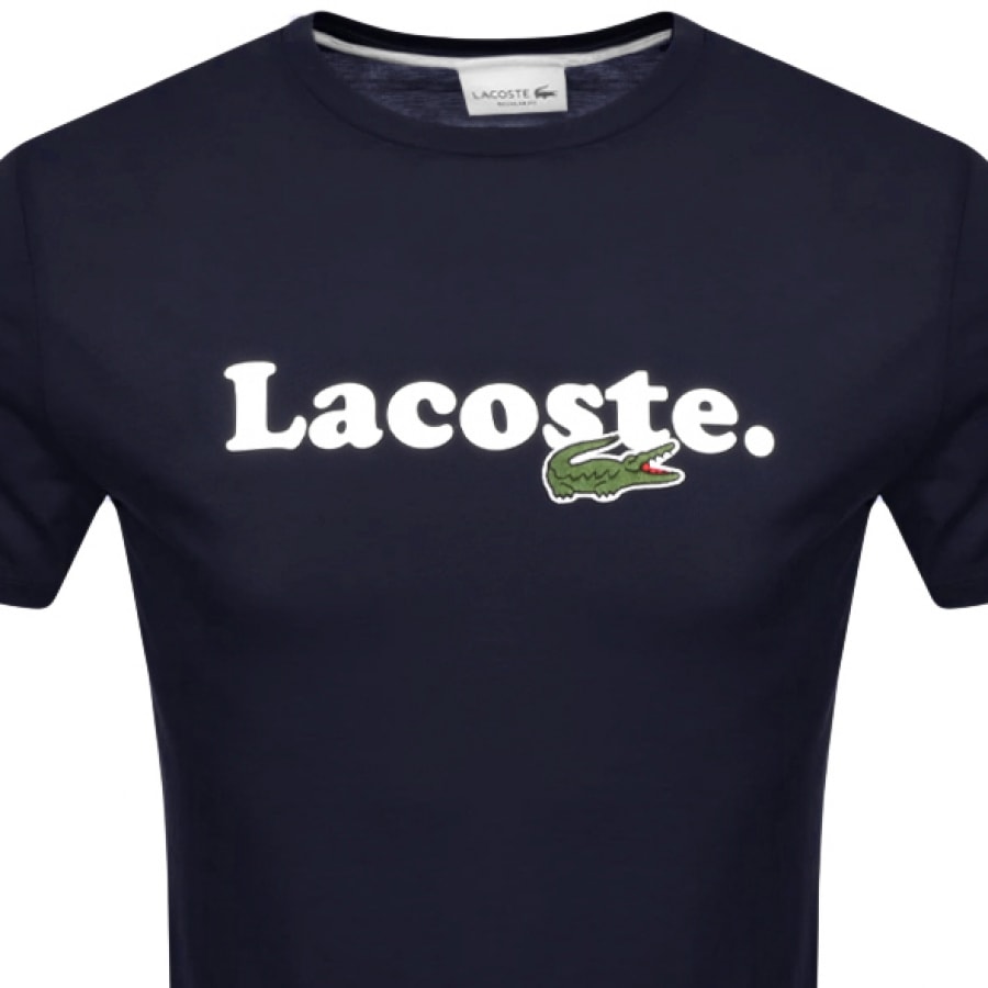 Alternative Image for ProductLacoste Crew Neck T Shirt Navy2